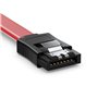 deleyCON 4x Câbles SATA III avec Prises Droites + Câble Adaptateur D‘Alimentation - SSD HDD Disque Dur