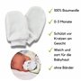 Babymajawelt® Bébé Par'Fée - Mitaines Blanches Naissance - Gants Naissance