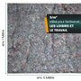 Hinrichs Couverture Protection 1 m x 5 m = 5 m² - Couverture Demenagement 180g par m2 d’Epaisseur avec Revêtement Antidérapant P