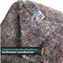 Hinrichs Couverture Protection 1 m x 5 m = 5 m² - Couverture Demenagement 180g par m2 d’Epaisseur avec Revêtement Antidérapant P