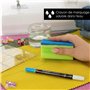 OfficeTree 2x Stylo Couture Tissu Effacable - Auto-extinguible et Hydrosoluble - Feutre Couture Effacable - Stylo Broderie pour 