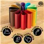 OfficeTree 54x Feuille de Couleur Cartonné A4 220g - 12 Couleurs - Feuille Cartonnée Couleur pour le Bricolage - Papier Coloré C