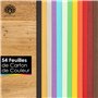OfficeTree 54x Feuille de Couleur Cartonné A4 220g - 12 Couleurs - Feuille Cartonnée Couleur pour le Bricolage - Papier Coloré C