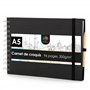 OfficeTree Cahier de Dessin A5-96 Pages 200g Papier Blanc - Format Paysage - Carnet de Croquis A5 Spirale - Sketchbook A5 - Carn