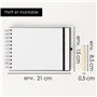 OfficeTree Cahier de Dessin A5-96 Pages 200g Papier Blanc - Format Paysage - Carnet de Croquis A5 Spirale - Sketchbook A5 - Carn