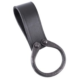 Battle-Merchant Porte-Ceinture Simple Hache en Cuir avec Anneau forgé