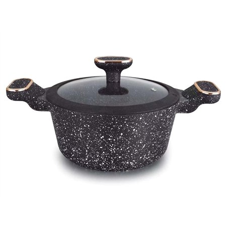 Rukauf hQ premium marmite faitout avec revêtement en céramique de 10 l-diamètre : 32 cm couleur kazan/kasan : noir