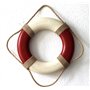Déco Bouée de Sauvetage Antique Rouge/Beige 36cm