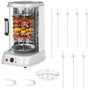 Royal Catering Rôtissoire Verticale Machine À Kébab Poulet Électrique Appareil Mini Machine Grill Rotatif RCGV-1800-1 (3-en-1