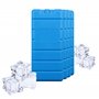 VonBueren Pain de Glace pour Sac Isotherme | Lot de 4 | jusqu'à 12 Heures de Temps de Refroidissement | 7.5 x 16.5 x 2 cm | Plas