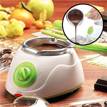 MonsterCadeaux - Appareil électrique à Fondue au Chocolat - Accessoire Pratique - Appareil ménager - Robot de Cuisine - Cadeau d