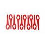 RASENFREUND - Lot de 100 couteaux universels en plastique pour coupe-bordures FRT18A FRT18A1 46155 FRT20A1 et de nombreux autres