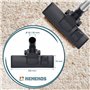 Kenekos Brosse combinée avec 2 roulettes pour aspirateur 35/32 mm AEG Siemens Miele UVM Plaque de sol en aluminium