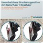 Kenekos Brosse combinée avec 2 roulettes pour aspirateur 35/32 mm AEG Siemens Miele UVM Plaque de sol en aluminium