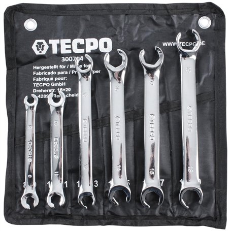 TECPO Câble de frein Clé à anneau ouvert 8-19 mm