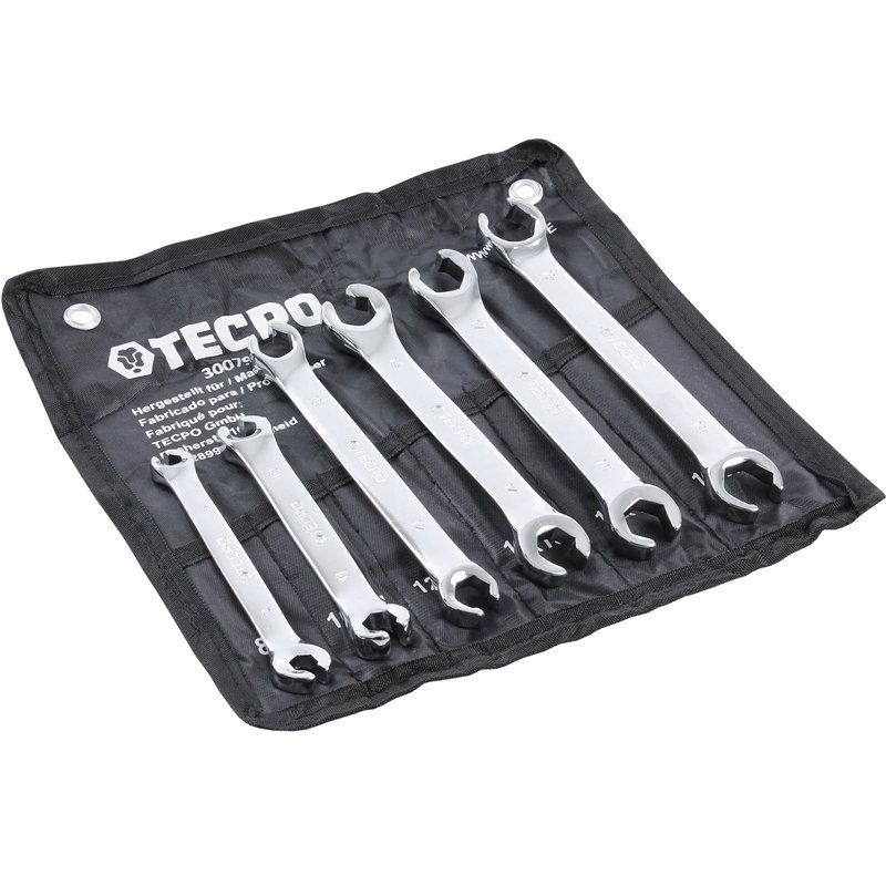 Image secondaire de TECPO Câble de frein Clé à anneau ouvert 8-19 mm