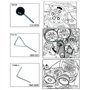 CCLIFE Kit de calage moteur distribution diesel - Outils de calage distribution de soupape blocage du vilebrequin Compatible ave