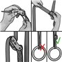 ALPIDEX Anneaux de Sport Anneaux de Gymnastique Anneaux y Compris Fixation de Porte et Sangle de Fixation avec marquage Longitud