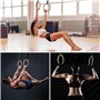 ALPIDEX Anneaux de Sport Anneaux de Gymnastique Anneaux y Compris Fixation de Porte et Sangle de Fixation avec marquage Longitud