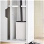 SoBuy Meuble de Rangement Salle de Bain, Armoire de Côté, Rangement Polyvalente, Meuble pour Papier Toilette, Porte Brosse WC, M