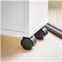 SoBuy Meuble de Rangement Salle de Bain, Armoire de Côté, Rangement Polyvalente, Meuble pour Papier Toilette, Porte Brosse WC, M