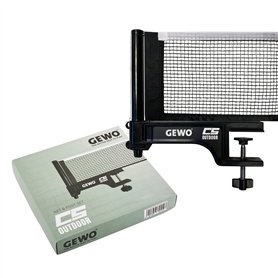 GEWO CS Outdoor Filet de ping-Pong - Filet de Tennis de Table résistant aux intempéries pour l'extérieur - Supports de Filet Rob