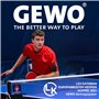 GEWO CS Outdoor Filet de ping-Pong - Filet de Tennis de Table résistant aux intempéries pour l'extérieur - Supports de Filet Rob