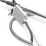 WilTec Système Douche Effet Pluie Pommeau de Douche Carré Robinetterie Douchette Incluse Acier Inoxydable Colonne Accessoire de 
