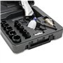 Wiltec Jeu Clé à chocs pneumatique avec 17 pièces – 320 Nm, Pression 6 bars – Raccord Raccord ¼″ – Visseuse Tournevis pneumatiqu