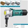 WilTec Grignoteuse électrique de de tôle et Plastique – 500 W – Profondeur de Coupe 2,5 mm – 2000 TR/Min Max. – Outil de découpe