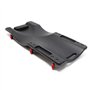WilTec Chariot de Visite Mécanicien 90 x 40 x 14 cm Noir 90kg Appui-tête Range-Outils Planche à roulettes pivotantes Siège d’Ate