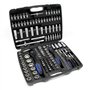 Jeu de 172 Clé à douille Ensemble outils Cliquet réversible Douille Adaptateur Écrou 1/4" 1/2" 3/8"