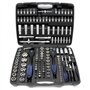 Jeu de 172 Clé à douille Ensemble outils Cliquet réversible Douille Adaptateur Écrou 1/4" 1/2" 3/8"