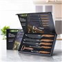 LEBENLANG Set Couteau Cuisine - 7 pièces avec éplucheur et ciseaux I Lot Couteaux Ustensiles de Cuisines knife professionnelle I