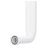 Tuyau d'angle rigide pour lavabos et éviers de cuisine Diamètre: Ø 25 mm longueur 140 mm. Kit de vidage trop-plein en plastique
