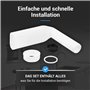 Tuyau d'angle rigide pour lavabos et éviers de cuisine Diamètre: Ø 25 mm longueur 140 mm. Kit de vidage trop-plein en plastique 