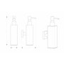 Ambrosya - Distributeur de Savon en Acier Inoxydable en Noir - Salle de Bain Porte-Support de Forage Mural (Acier Inoxydable (No