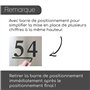 iSecur chiffres-autocollants n° 3 en noir I hauteur 10 cm I numéro de maison auto-adhésif, chiffre à coller pour extérieur, boît