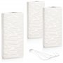 COM-FOUR® 3x humidificateur d'air chauffant - humidificateur d'air à radiateur avec motif ondulé - évaporateur d'eau de chauffag