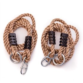 ROG garden-line Kit de cordes : 2 x cordes d'extension réglables pour balançoire 110-180 cm avec suspension