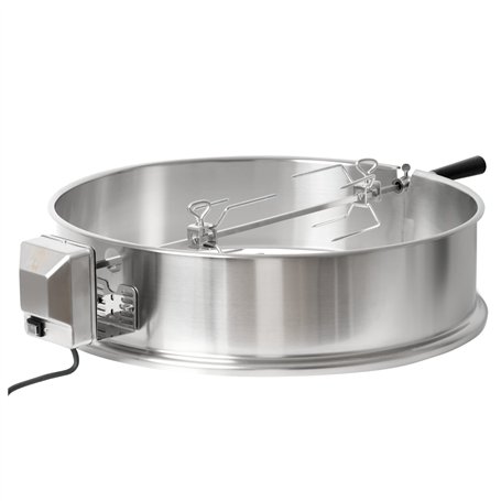 BBQ-TORO Kit de tournebroche Electrique en Acier Inoxydable pour Barbecue sphérique de 57 cm