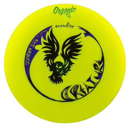 eurodisc 175g 4.0 Ultimate Frisbee Disc Creature Jaune Organic Plastic