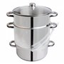 Grafner Extracteur de jus de fruits et légumes en acier inoxydable - 8,5 l - Diamètre : 26 cm - Avec robinet de vidange et couve