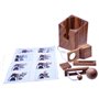 LOGOPLAY Coffre-Fort pour Bouteilles - Puzzle à Cordes - Jeu de réflexion - Jeu d'énigmes - Jeu de Patience - Jeu de logique en 