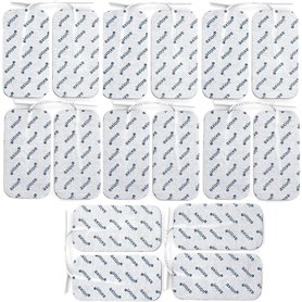 16 électrodes axion | Patchs de rechange de 10x5 cm pour électrostimulateur TENS et EMS | Réutilisables et auto-adhésifs avec co