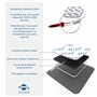 16 électrodes axion | Patchs de rechange de 10x5 cm pour électrostimulateur TENS et EMS | Réutilisables et auto-adhésifs avec co