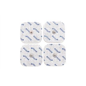 Lot de 4 électrodes carrées axion | Compatible avec les appareils Beurer et Sanitas | Patchs autocollants de 4