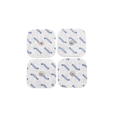 Lot de 4 électrodes carrées axion | Compatible avec les appareils Beurer et Sanitas | Patchs autocollants de 4