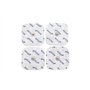 Lot de 4 électrodes carrées axion | Compatible avec les appareils Beurer et Sanitas | Patchs autocollants de 4