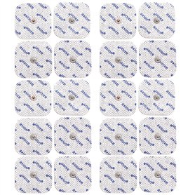 Lot de 20 électrodes 5x5 cm axion | Compatible avec les appareils Beurer et Sanitas | Kit de remplacement réutilisable pour votr